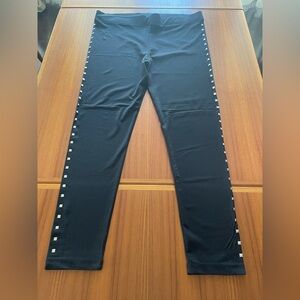 NWOT INC 3X Black Studded Leggings